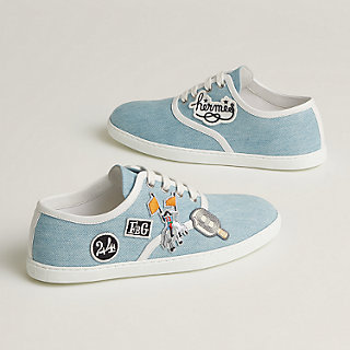 HERMES 最新作 スニーカー デニム お洒落 カジュアル Innocent Innocent sneaker | Hermès Canada